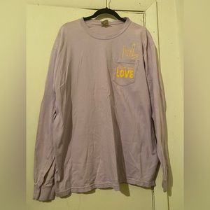 Comfort Colors Long Sleeve Shirt Tee with Pocket Size XL